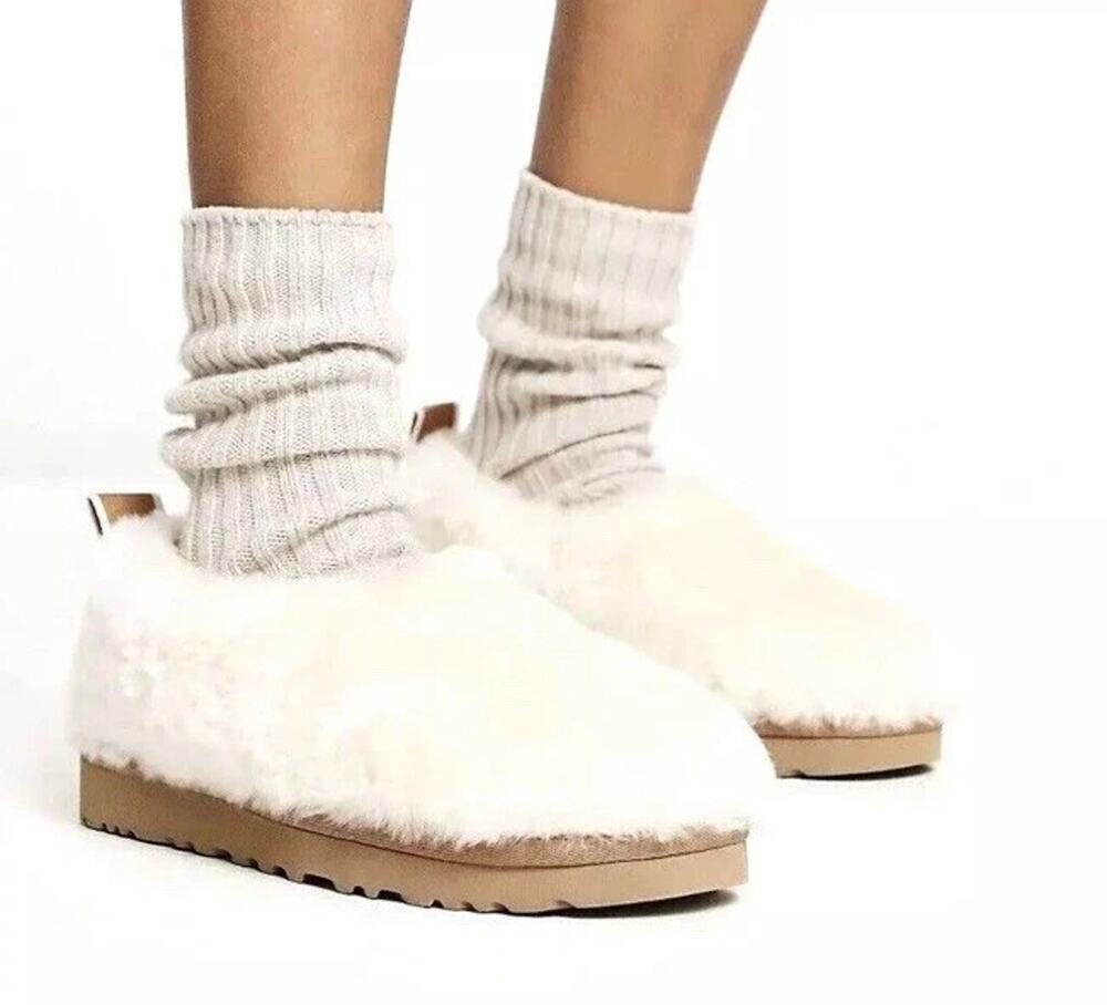 UGG Classic Cozy Bootie Natural W-1131950-NAT Women's Size 11 Medium NEW